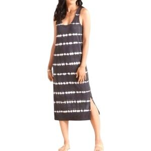 Evereve Roan & Ryan Sadie Sleevless Tank Tie-Dye Midi Dress M